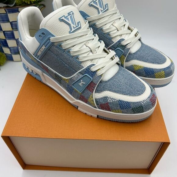 Men’s Louis Vuitton X Murakami trainer sneakers size 10 fits 11 US made Italy - Picture 4 of 12